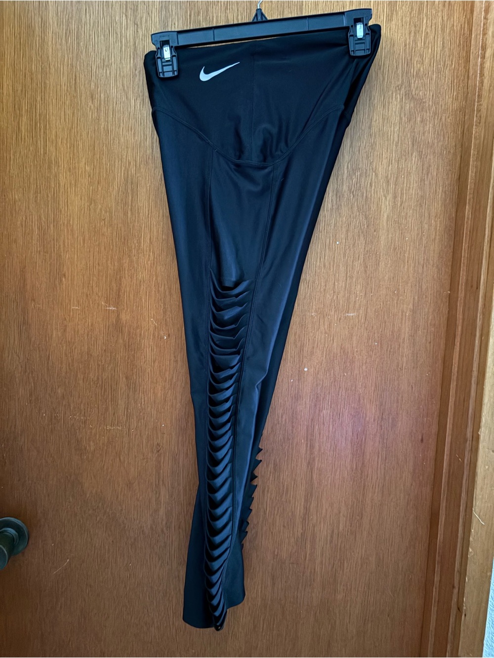 NIKE sz S Speed Twist CI9485 Black 7/8 Running Tights - Picture 2 of 7